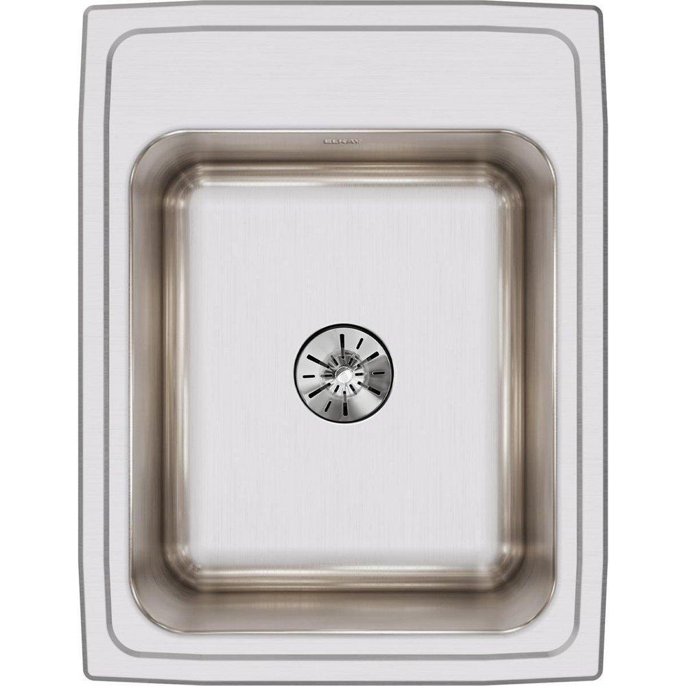 Dayton Premium Highlighted Satin 20 x 20 in. Drop-in Laundry Sink 