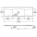 Dayton Premium Highlighted Satin 3-Hole 1-Bowl Laundry Sink 