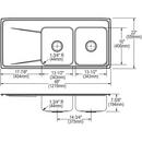 Dayton Premium Highlighted Satin 20 x 20 in. Drop-in Laundry Sink 