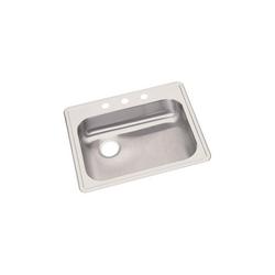 25 in. Drop-in Stainless Steel Single Bowl Kitchen Sink in Satin