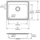 Dayton Premium Highlighted Satin 33 x 22 in. 1 Hole Stainless Steel Double Bowl Dual Mount Kitchen Sink 