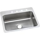 Elkay Lustrous Satin 27 x 22 in. Stainless Steel Single Bowl Dual Mount Kitchen Sink in Lustrous Satin 