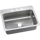 27 x 22 in. 3 Hole Stainless Steel Single Bowl Dual Mount Kitchen Sink in Lustrous Satin