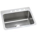 27 x 22 in. 1 Hole Stainless Steel Single Bowl Dual Mount Kitchen Sink in Lustrous Satin