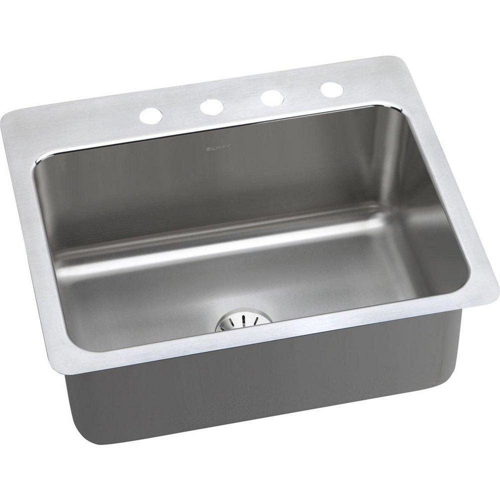 Elkay Lustrous Satin 27X22 1B DU/MNT SINK W/ DRN *LUSTER 