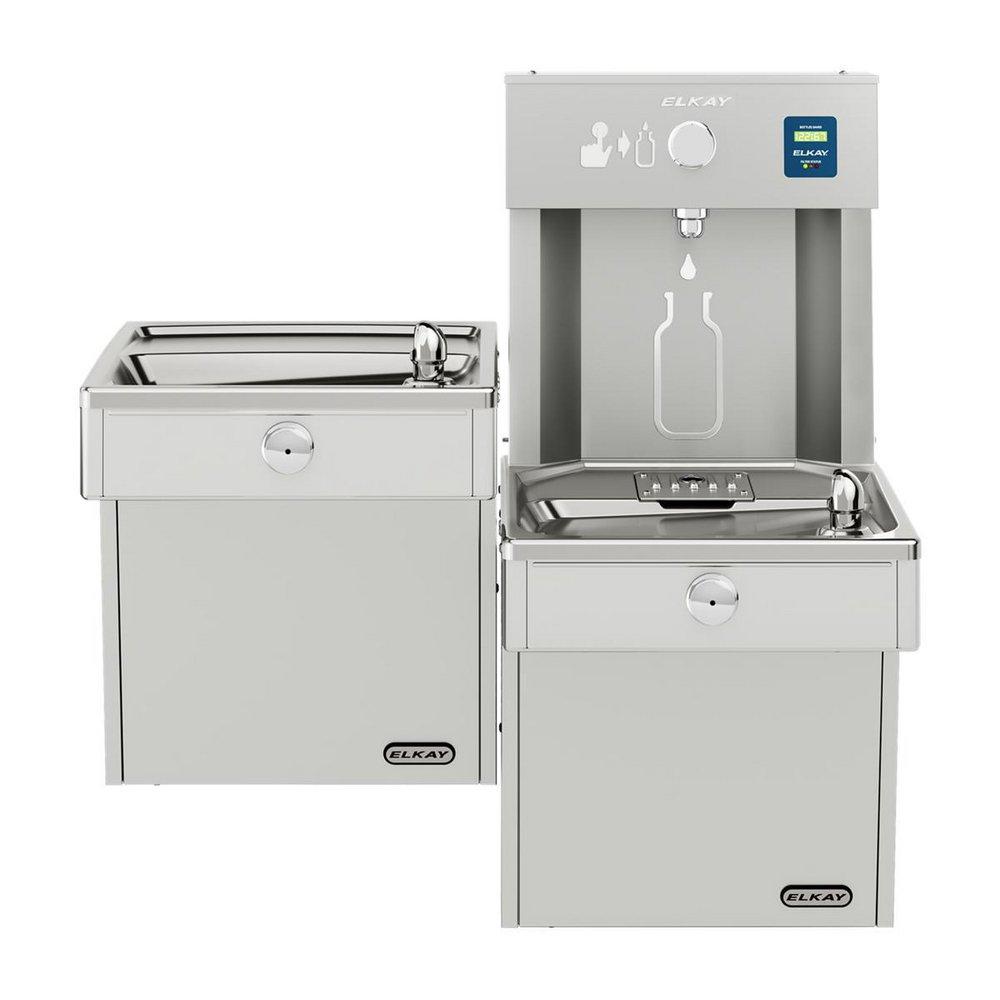 Elkay Stainless Steel Stainless Steel Indoor Bottle Filling Station 