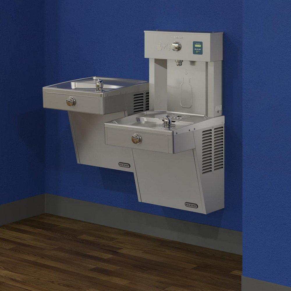 Elkay Stainless Steel Stainless Steel Indoor Bottle Filling Station 