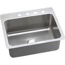 5 Hole Single Bowl Top Mount and Undermount Kitchen Sink with Center Drain