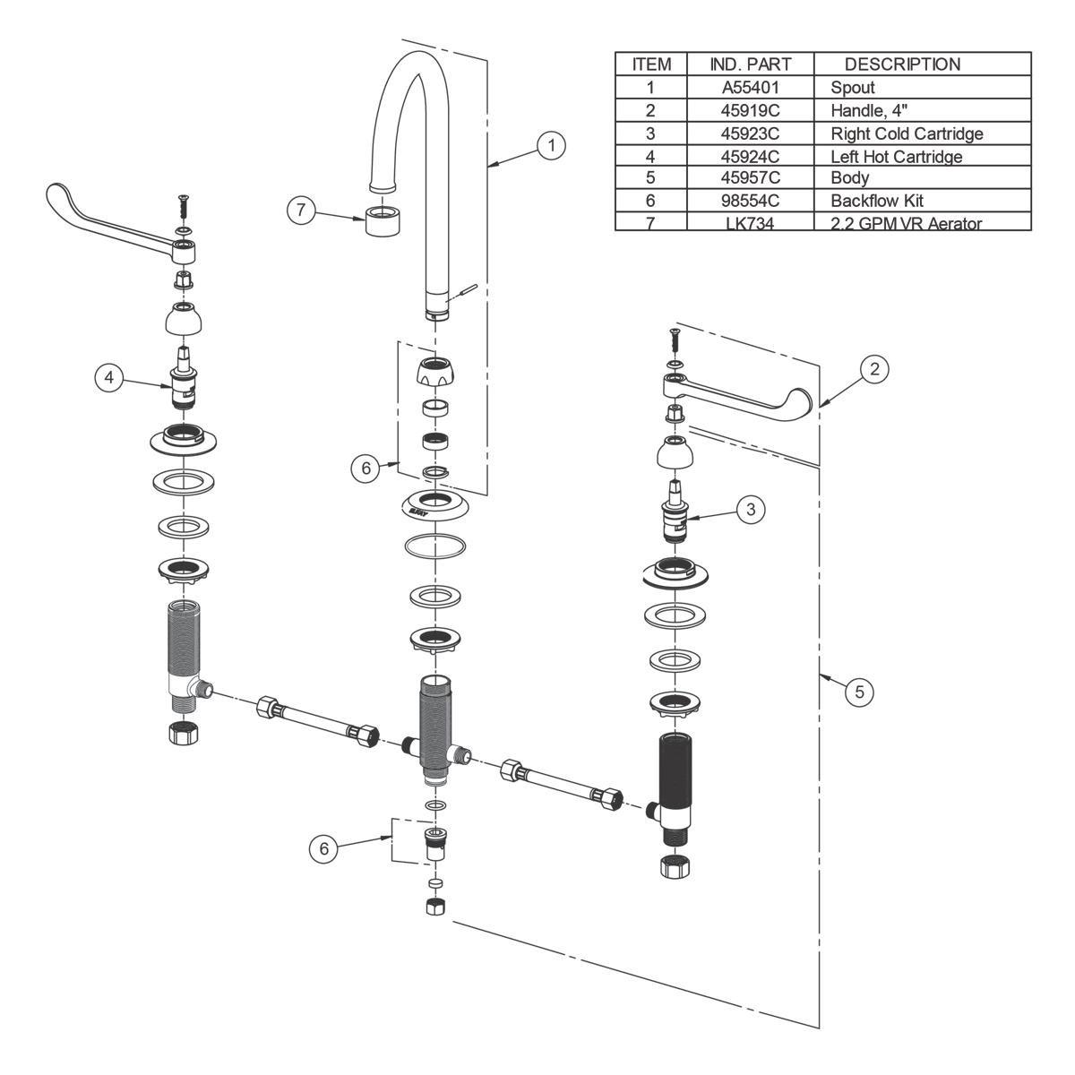 Elkay Chrome Electronic Eye Lens 