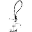 Elkay Chrome Three Handle Lever Wall Mount Service Faucet