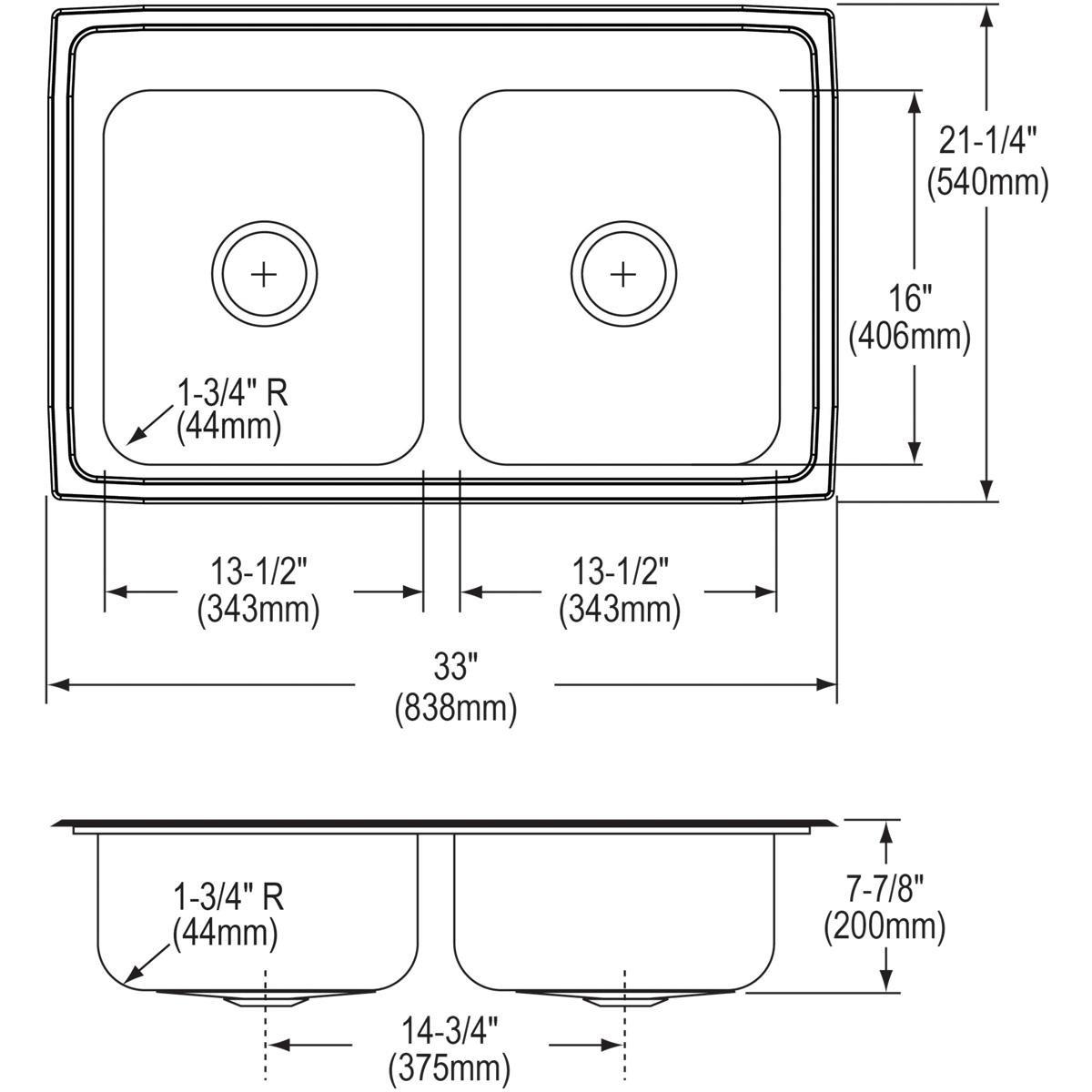 Elkay Chestnut Drain Replacement Kit 