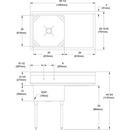 Elkay Polished Chrome Two Lever Handle Wall Mount Service Faucet 