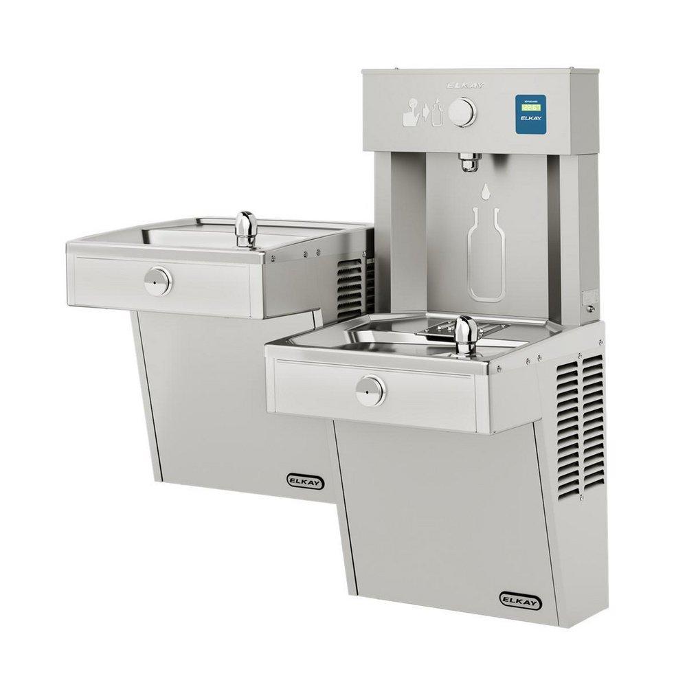 Elkay Stainless Steel Stainless Steel Indoor/Outdoor Bottle Filling Station 