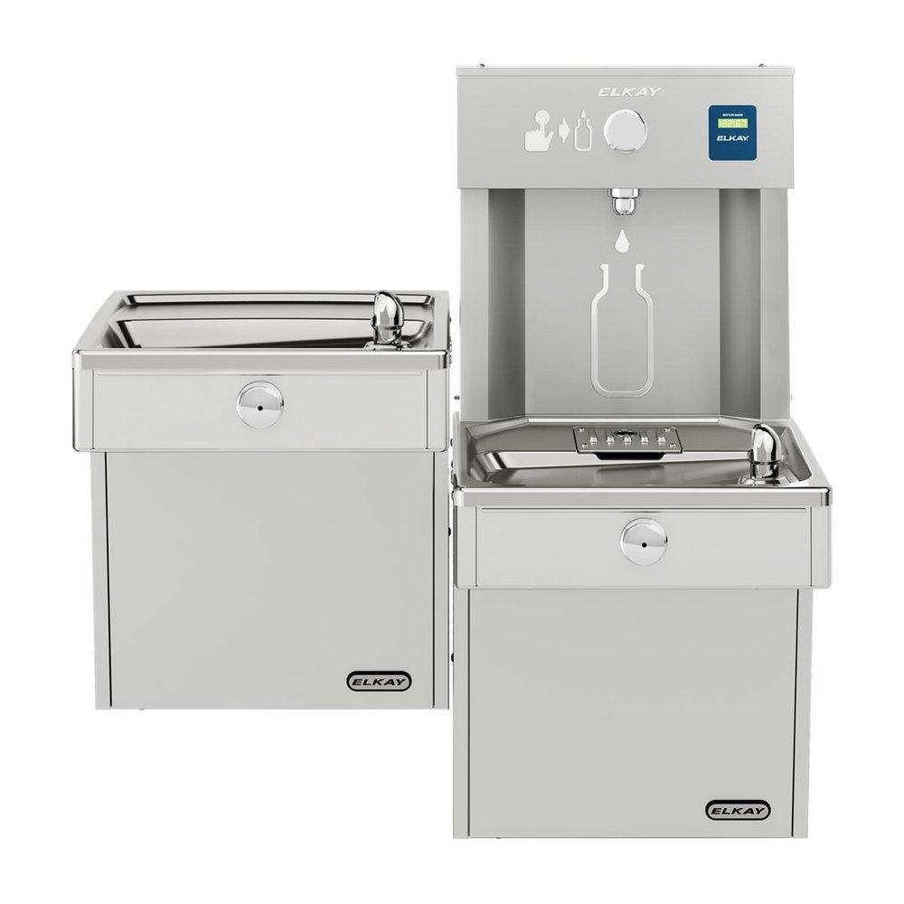 Elkay Stainless Steel Stainless Steel Indoor/Outdoor Bottle Filling Station 