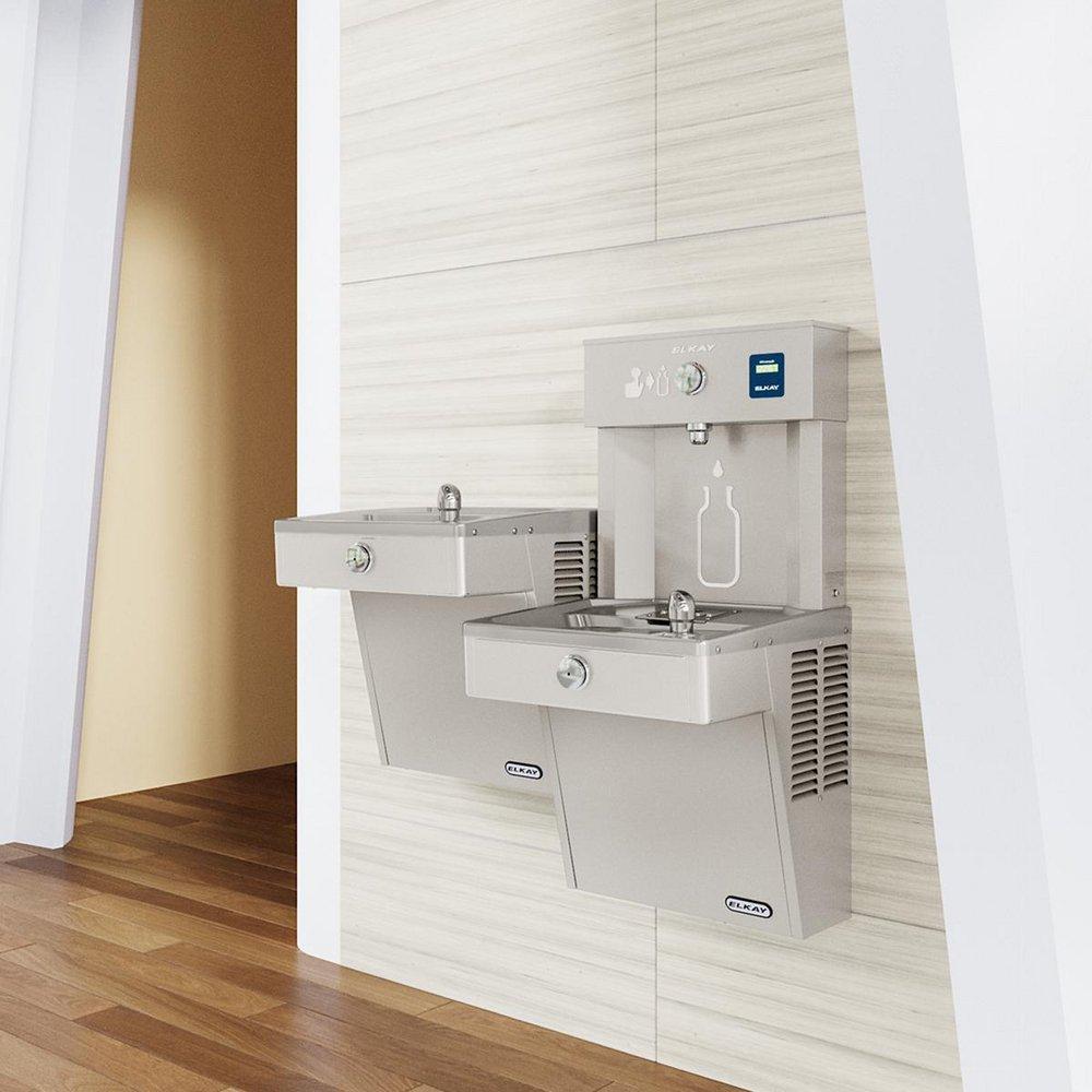 Elkay Stainless Steel Stainless Steel Indoor/Outdoor Bottle Filling Station 