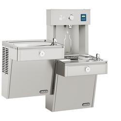 Non-Filtered Refrigerated Bottle Filling Station with Bi-Level Water Cooler (Vandal Resistant)