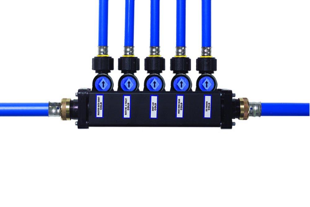 Viega Blue 160 psi Polymer PEX Press Valve Manifold 