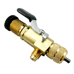 Vacuum Rated Core Removal Tool 1/4 in. QC x 1/4 in. Flare Run x 1/4" Side Access Port