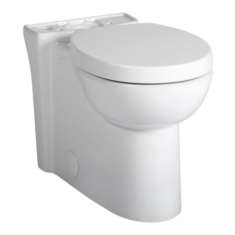 American Standard White 1.28 gpf Round Floor Mount Toilet Bowl 