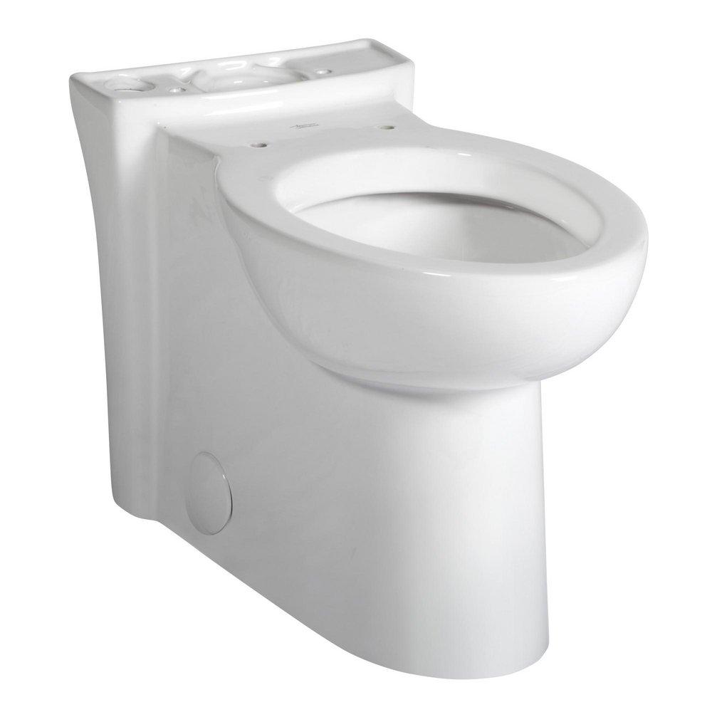 American Standard White Elongated Right Height Toilet Bowl with EverClean Surface 