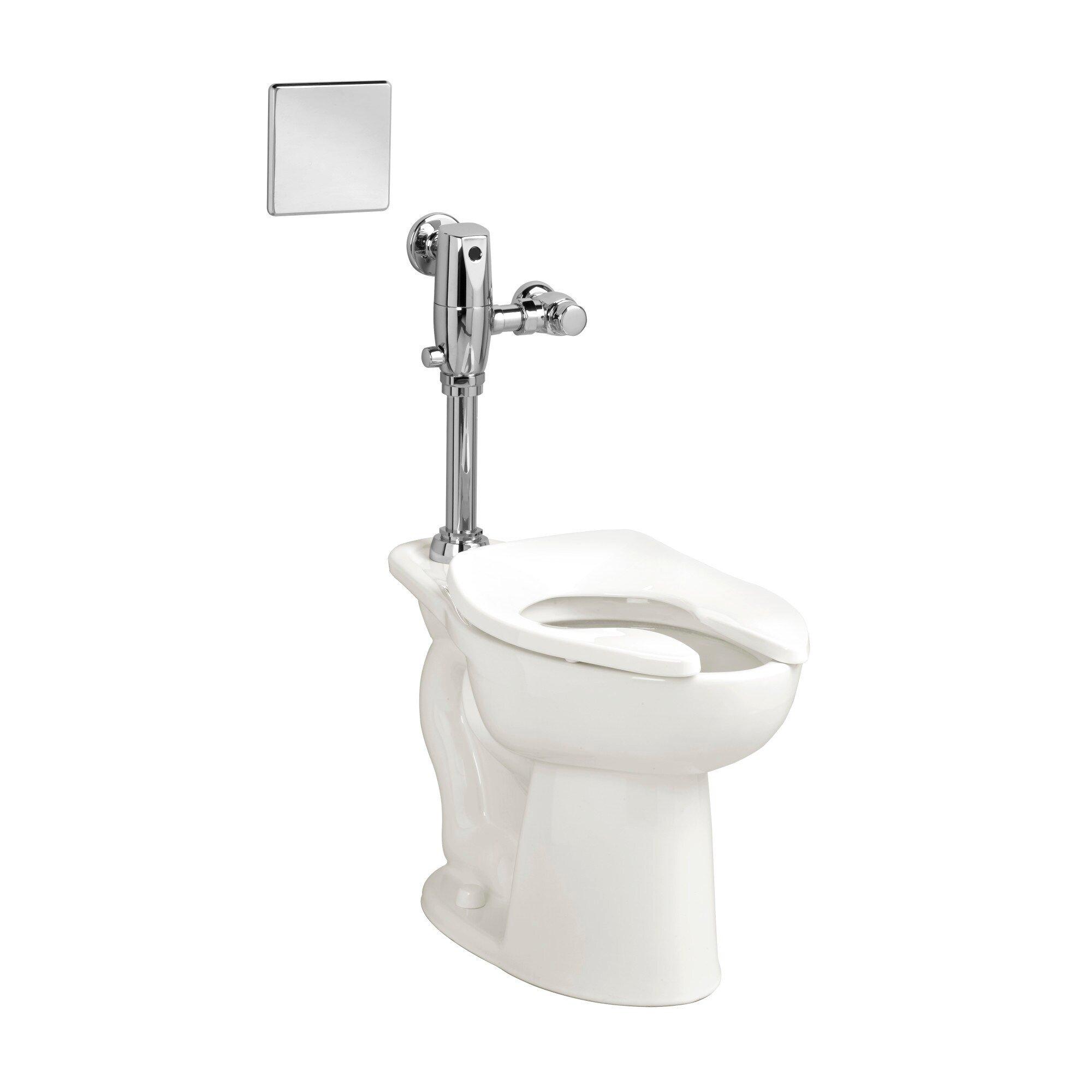 American Standard White 1.6 gpf Elongated Toilet 