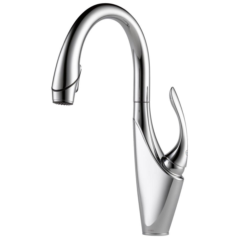 Brizo Chrome Single Handle Pull Down Kitchen Faucet 