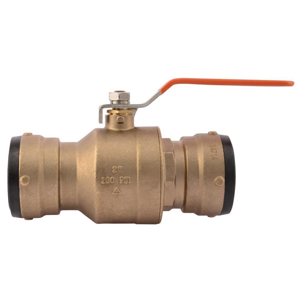 SharkBite&reg; DZR Brass Full Port Push 200# Ball Valve 