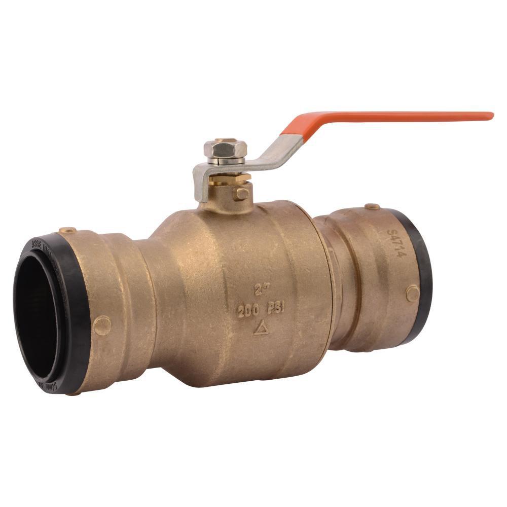 SharkBite&reg; DZR Brass Full Port Push 200# Ball Valve 