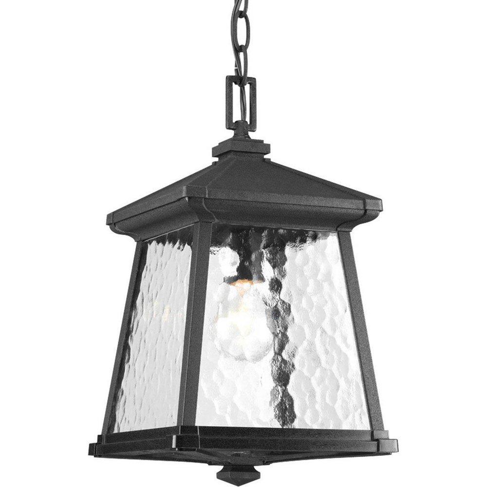 Progress Lighting Black 100W 3-Light Hanging Lantern 