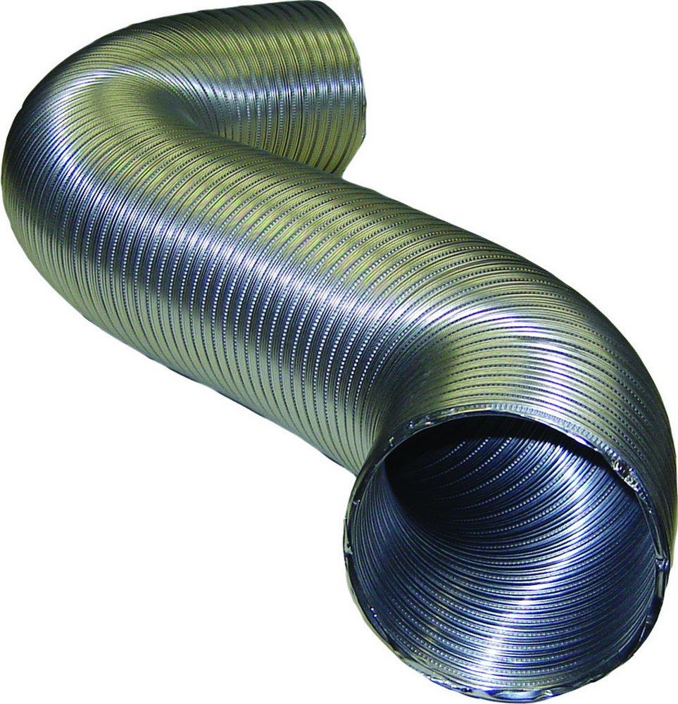 Deflecto Silver 8 ft. Silver Uninsulated Flexible Air Duct 