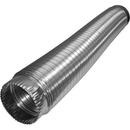 Deflecto Aluminum 8 ft. Aluminum Compressed Semi-Rigid Flexible Air Duct 