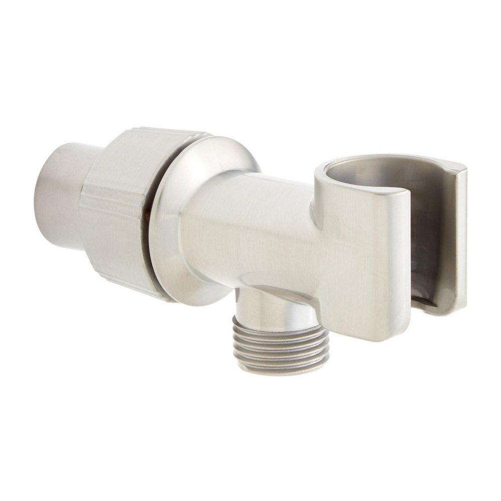 Signature Hardware Brushed Nickel Shower Arm Bracket 