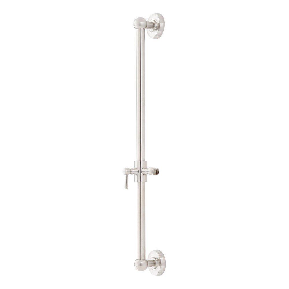 Signature Hardware Brushed Nickel 30 in. Traditional Slide Bar 