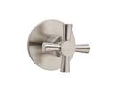 Transfer Valve Trim with Single Cross Handle in Brushed Nickel
