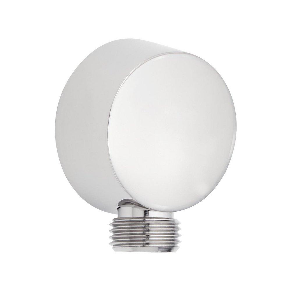 Signature Hardware Polished Chrome Round Water Supply Elbow for Hand Shower 