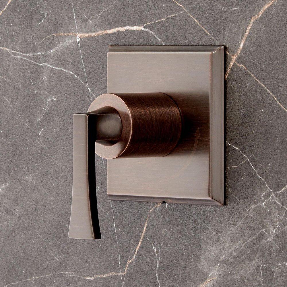 Signature Hardware Oil Rubbed Bronze Single Lever Handle Volume Control Trim 