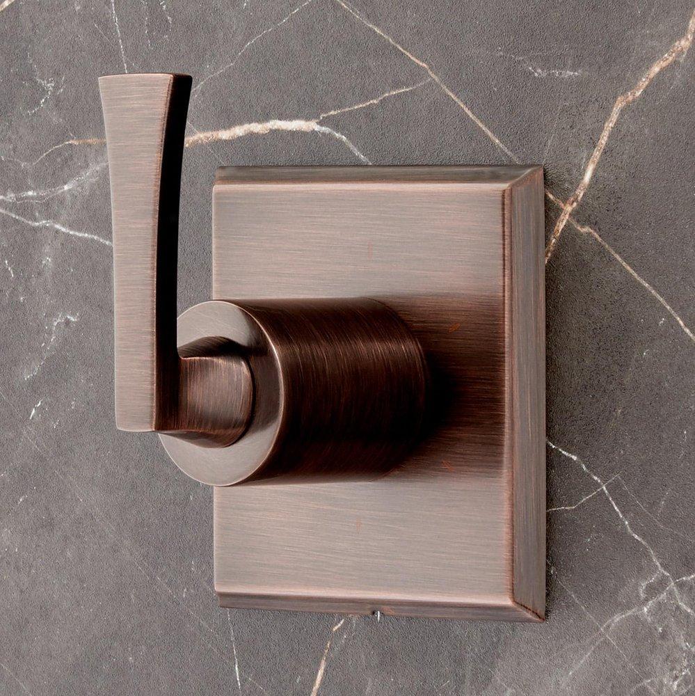 Signature Hardware Oil Rubbed Bronze Single Lever Handle Transfer Valve Trim 