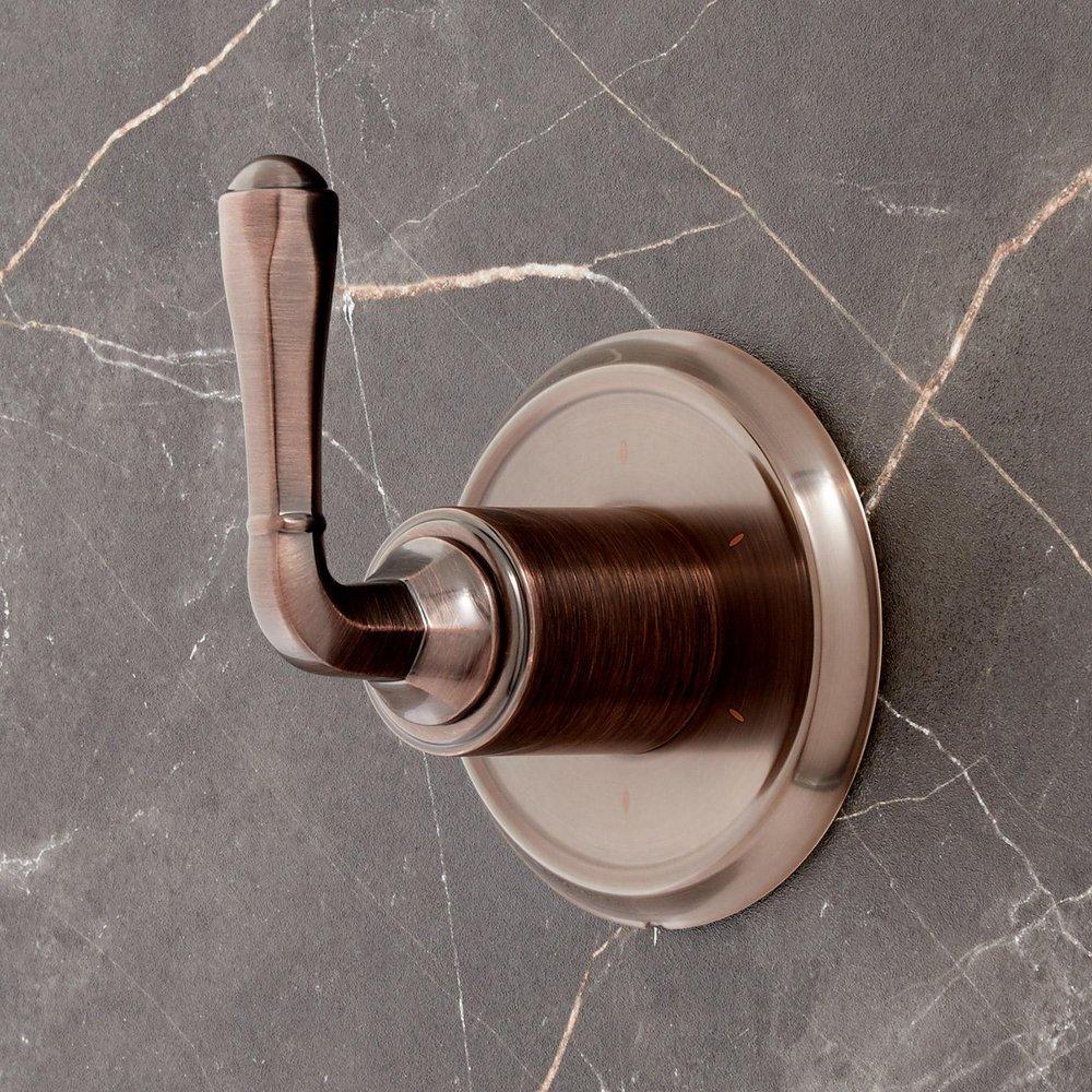 Signature Hardware Oil Rubbed Bronze Single Lever Handle Transfer Valve Trim 