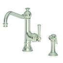 Single Handle Kitchen Faucet with Side Spray in Satin Nickel - PVD