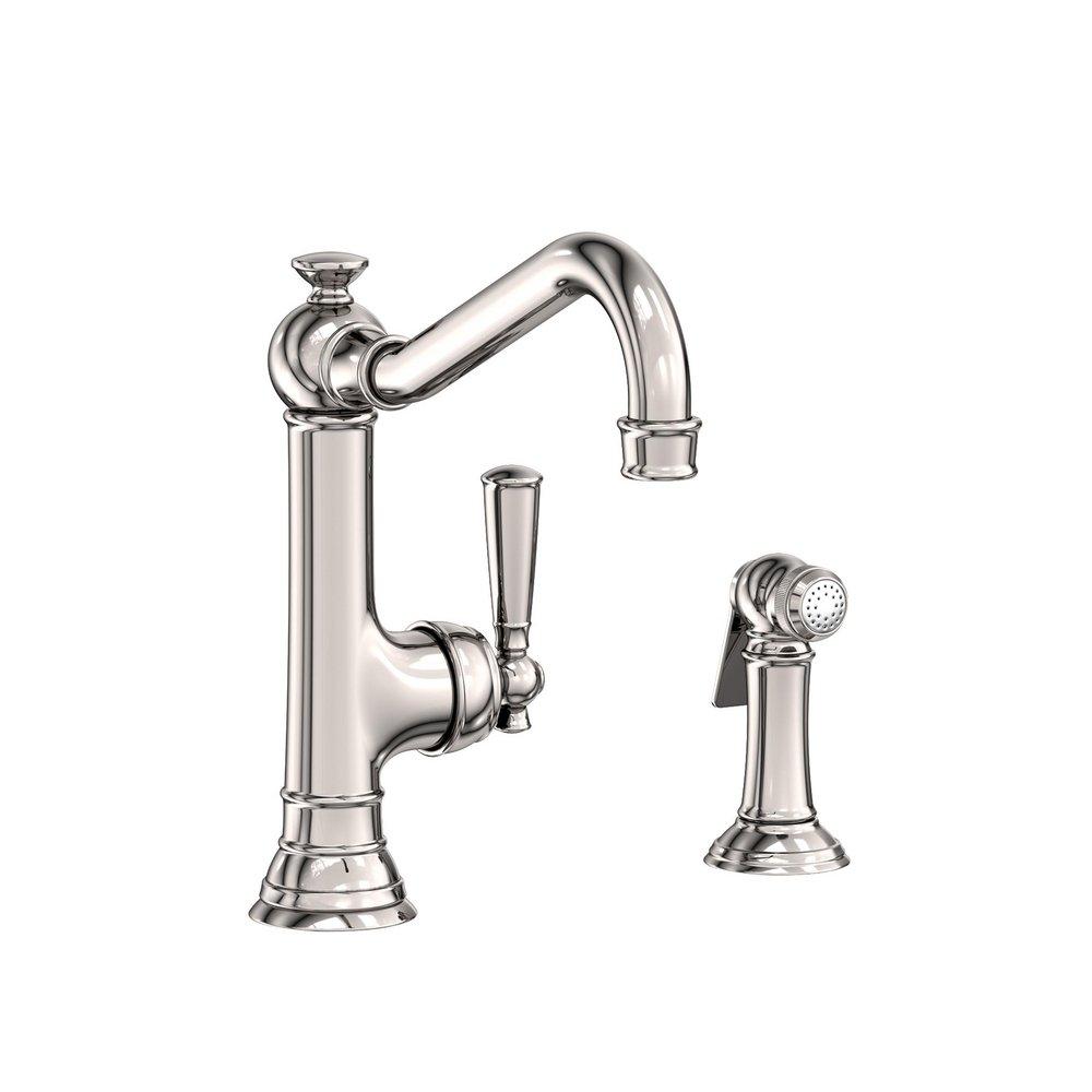 Newport Brass Polished Nickel - Natural Single Handle Kitchen Faucet 