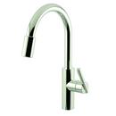 Single Handle Pull Down Kitchen Faucet in Polished Nickel - Natural
