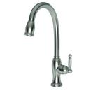 Single Handle Pull Down Kitchen Faucet in Stainless Steel - PVD