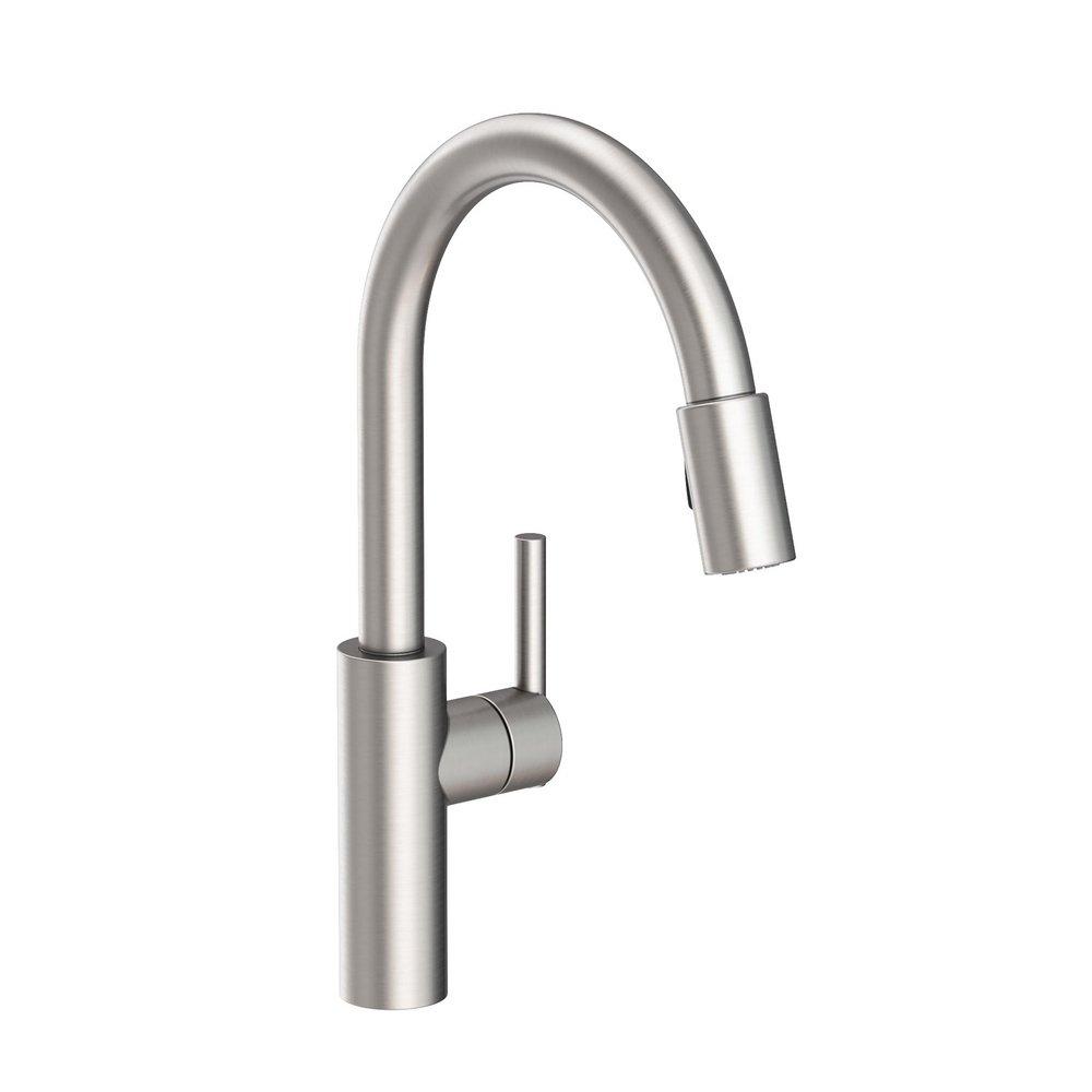 Newport Brass Stainless Steel - PVD Pull Down Kitchen Faucet 