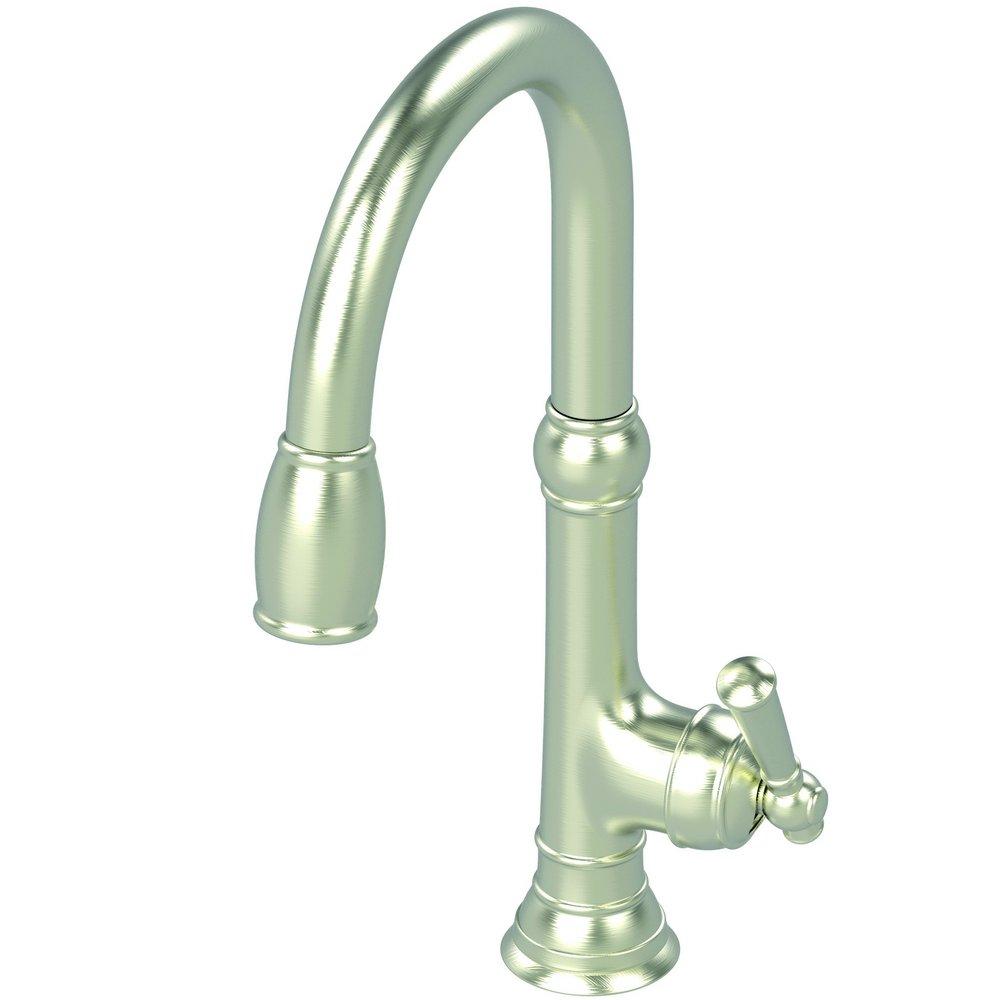 Newport Brass Satin Nickel - PVD Single Handle Pull Down Kitchen Faucet 