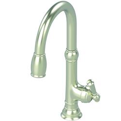 Single Handle Pull Down Kitchen Faucet in Satin Nickel - PVD