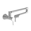 Newport Brass Satin Nickel - PVD 1-Hole Wall Mount Pot Filler Faucet with Double Lever Handle 