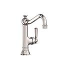 Newport Brass Polished Nickel - Natural 1-Hole Swivel Kitchen Faucet with Single Lever Handle 