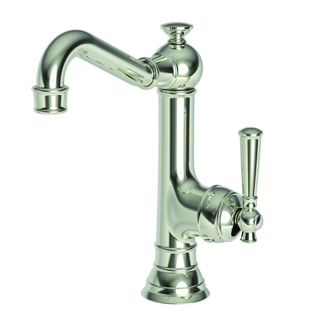 Newport Brass Polished Nickel - Natural Single Handle Lever Bar Faucet 