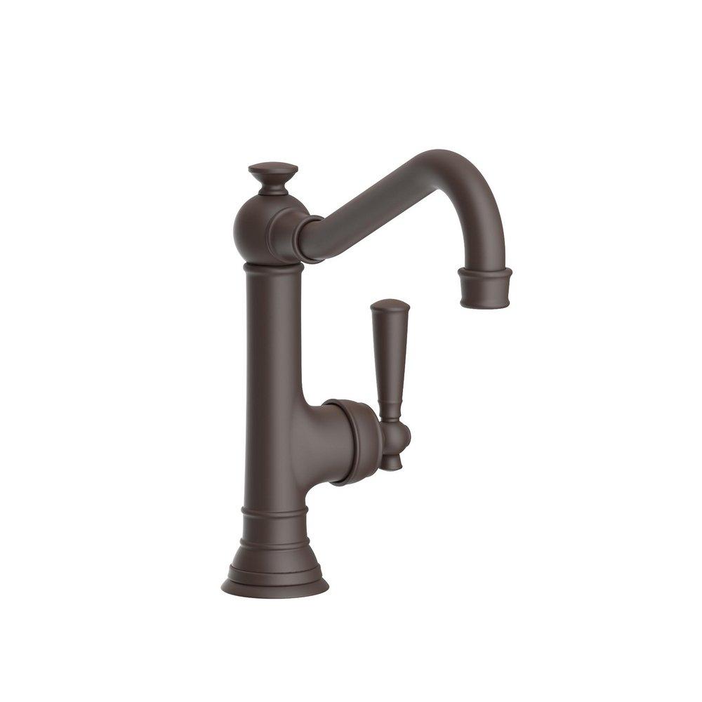 Newport Brass Oil Rubbed Bronze 1-Hole Swivel Kitchen Faucet with Single Lever Handle 