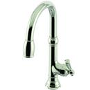Newport Brass Polished Nickel - Natural Single Handle Pull Down Kitchen Faucet 